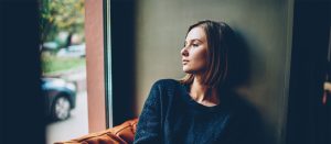 Thinking about her pregnancy test results
